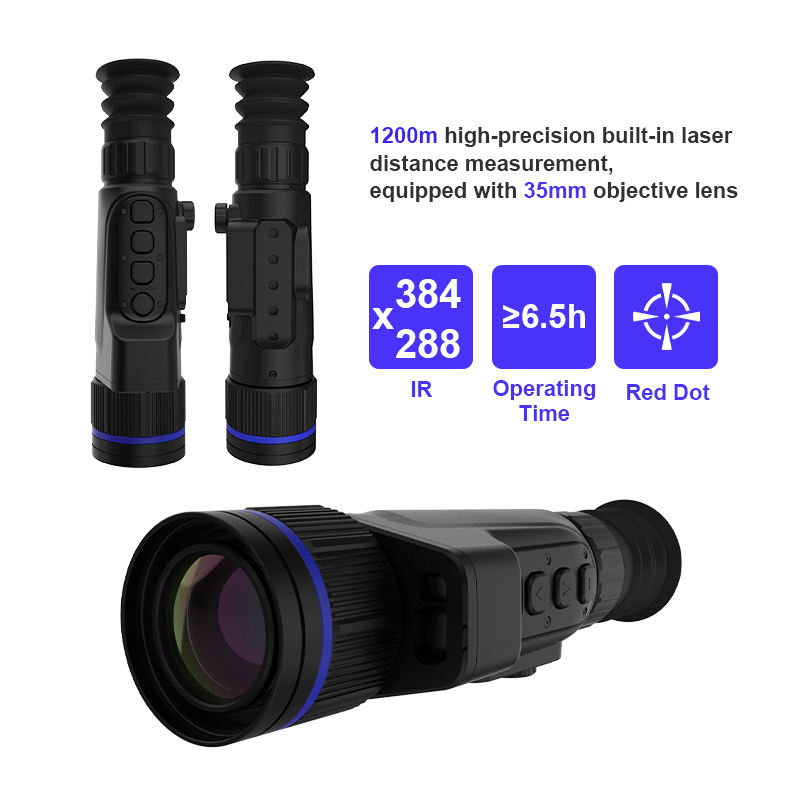 Thermal Scope Night Vision Monocular - YXM335L Visor Térmico Táctico Impermeable, 384x288