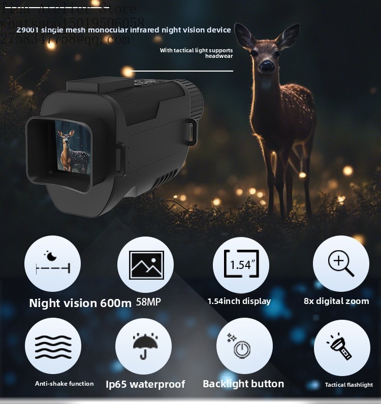 Z9001 Telescopio Térmico Monoc - Thermal Scope Night Vision Monocular reseña y precio