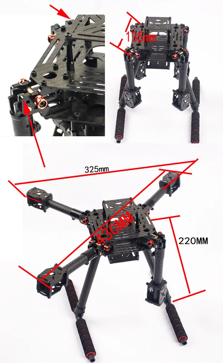 Dron Flyroun LX350 PRO de 350  - Thermal Imager Drone Gimbal reseña y precio