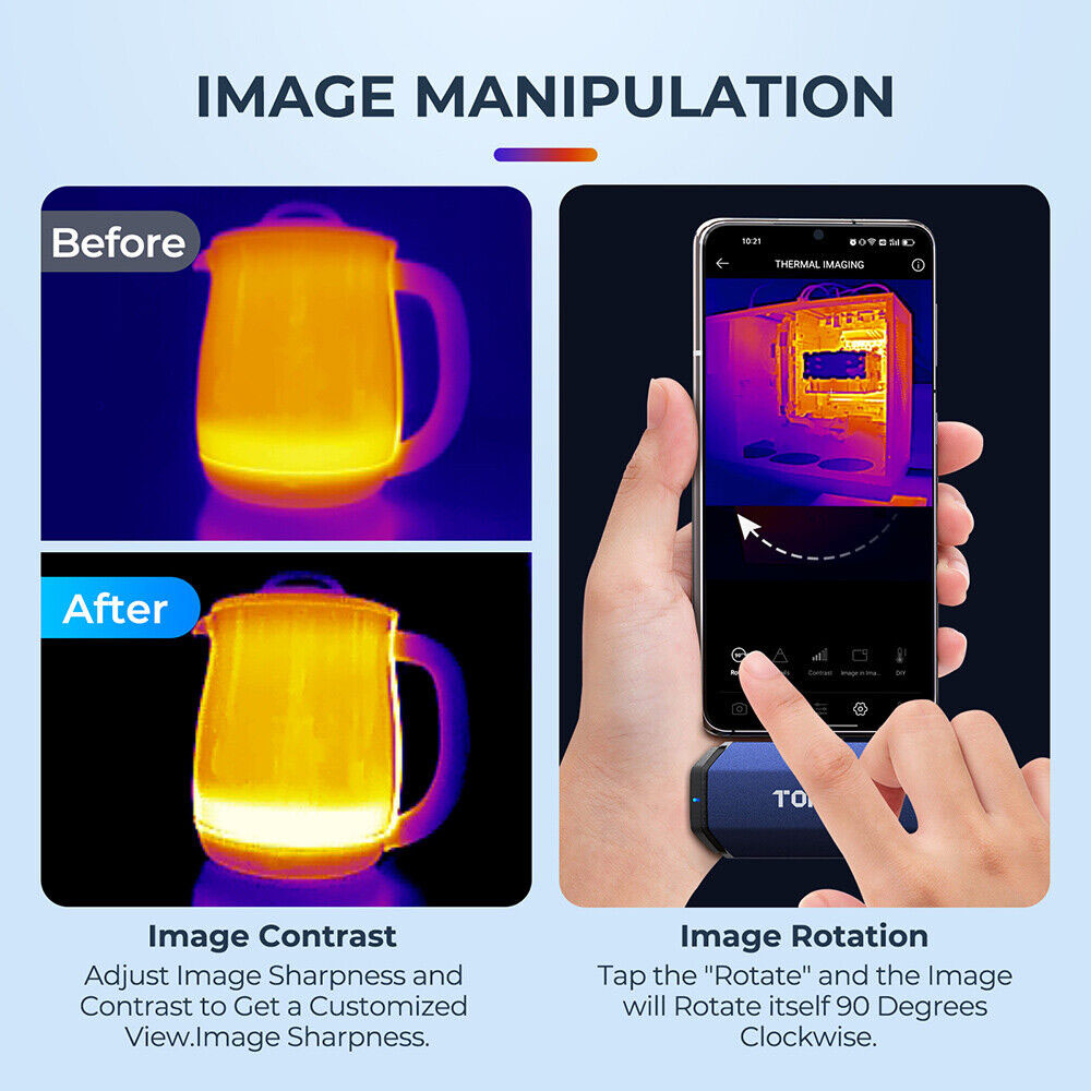 Cámara de imagen térmica TOPDO - Thermal Imaging Camera 256X192 reseña y precio