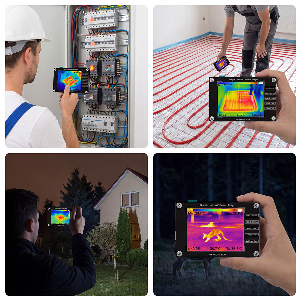 Cámara Termográfica 32*24 -40° - Nf 521 Thermal Imaging Camera reseña y precio
