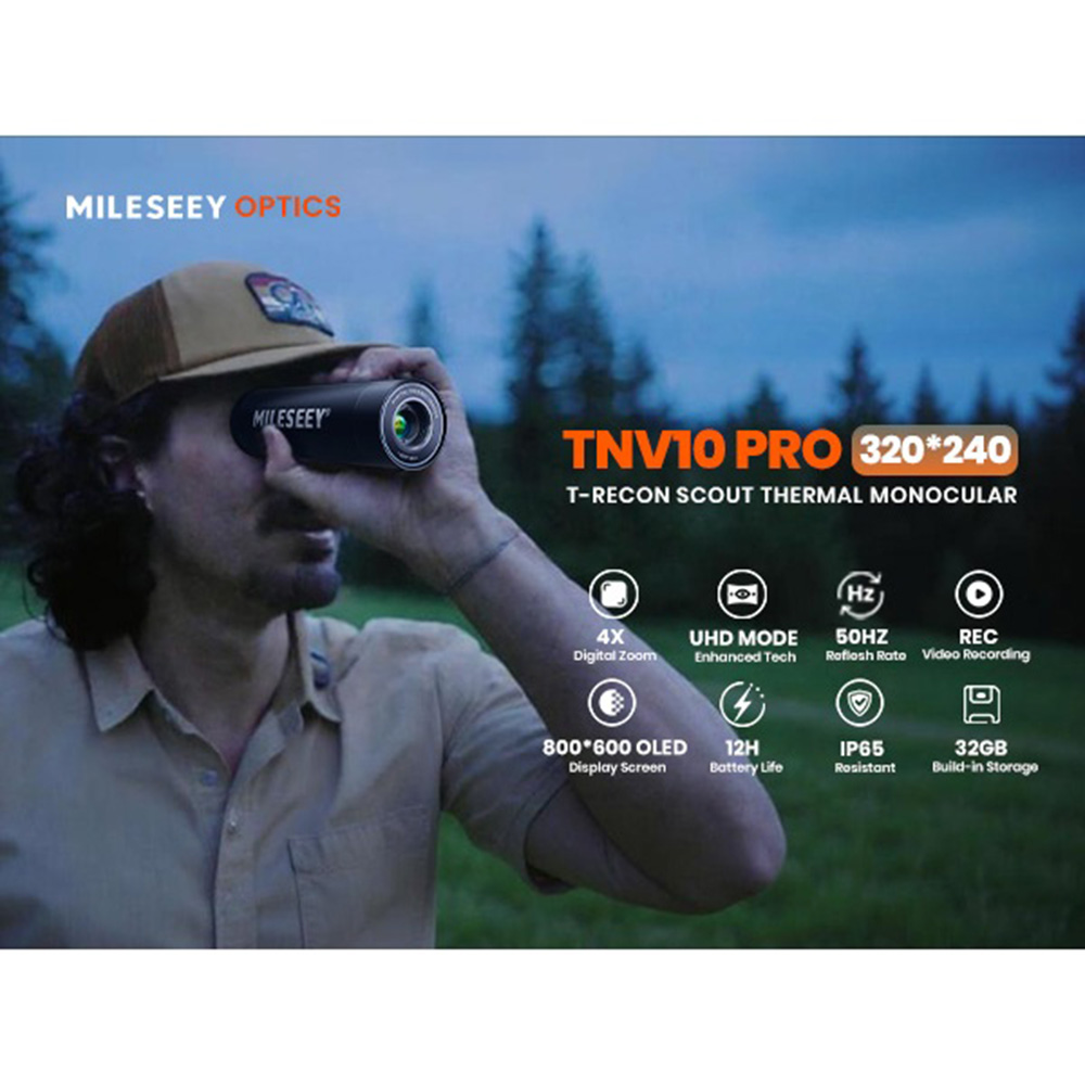 MILESEEY TNV10 PRO Monocular d - Thermal Scope Night Vision Monocular reseña y precio